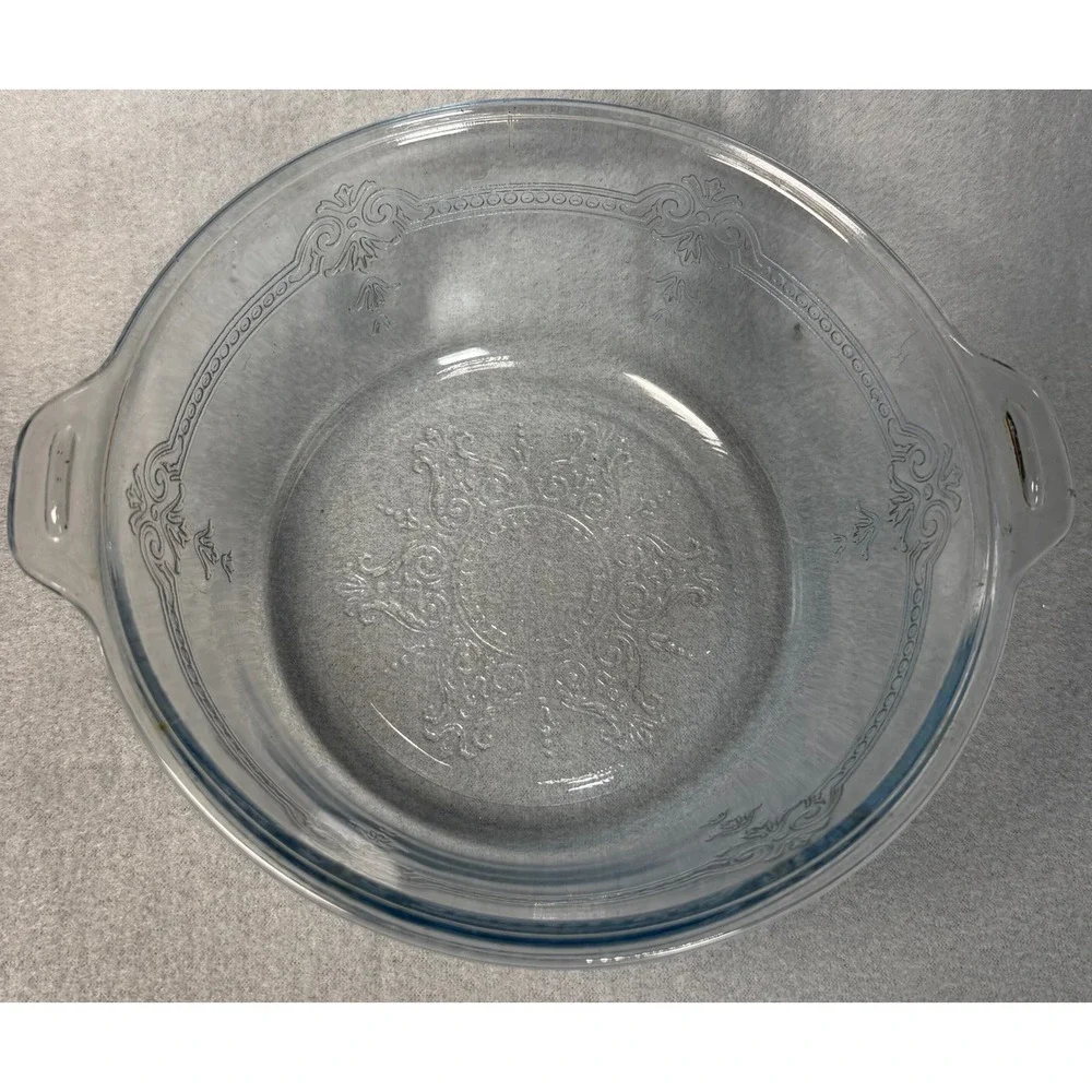 Fire-King Philbe Sapphire Blue Glass Round Casserole Dish Vintage Ovenware